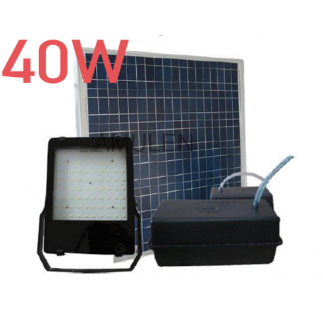 Foco LED  40W Solar con Sensor Movimiento