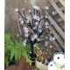 Árbol Bonsai Flor, 48 LED blanco cálido