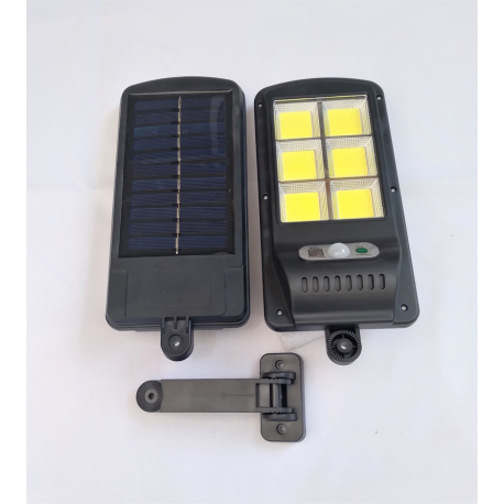 Foco Solar LED 80W con brazo con sensor de movimiento