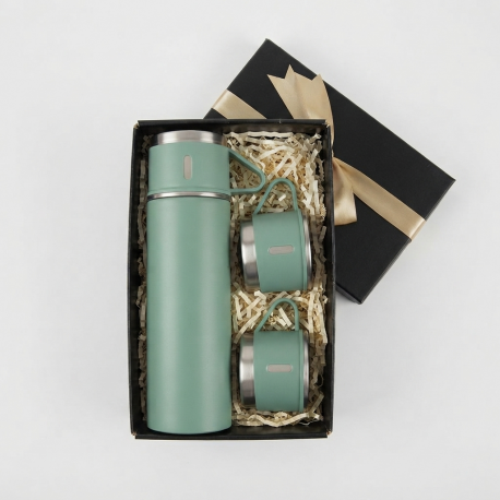 Set Premium de Termo y Tazas de Acero