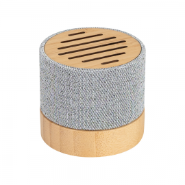 Parlante Bluetooth Bambú y Tela reciclada RPET